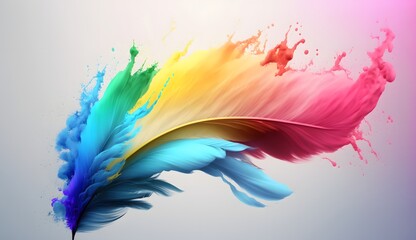 Fur colorful vibrant background, multicolored soft texture, rainbow creative art illustration