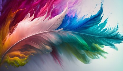 Fototapeta na wymiar Fur colorful vibrant background, multicolored soft texture, rainbow creative art illustration