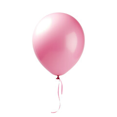 balloons flying isolated on white