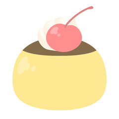 さくらんぼプリン☆PNG