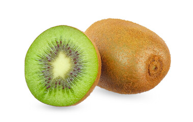 Obraz premium Slice kiwi isolated on white background