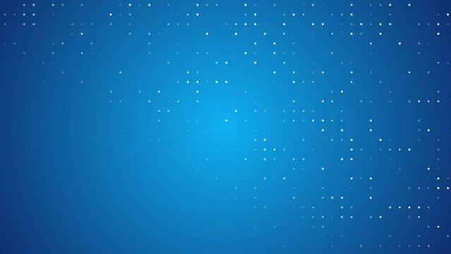 4K colorful little dots randomly generated on a gradient background in 3840x2160 30fps. Little stars generating seamless loop backdrop animation for presentations, talk show, podcast etc.