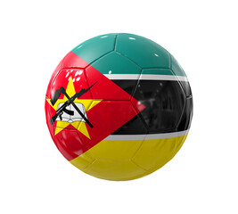 Football Mozambique Flag