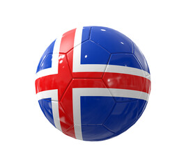 Football Iceland Flag