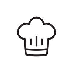 Chef cap vector icon. Chef hat flat sign design. Chef cooker hat symbol pictogram. UX UI icon