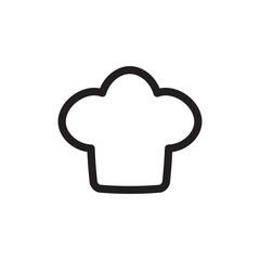 Chef cap vector icon. Chef hat flat sign design. Chef cooker hat symbol pictogram. UX UI icon