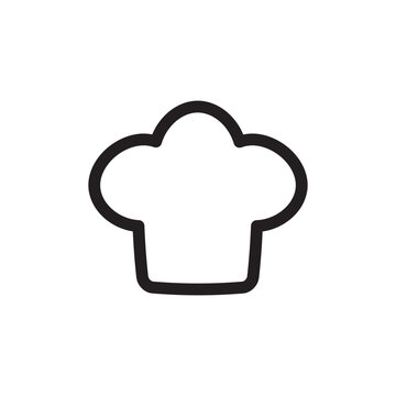 Chef cap vector icon. Chef hat flat sign design. Chef cooker hat symbol pictogram. UX UI icon