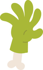 Obraz premium Spooky hand zombie halloween illustration