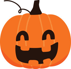 Cute spooky pumpkin ghost halloween illustration