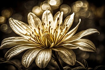 golden lily flower