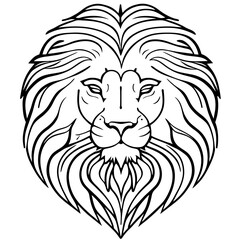 lion head vector