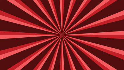 abstract sunburst red pattern background for modern graphic design element. shining ray cartoon with colorful for website banner wallpaper and poster card decoration