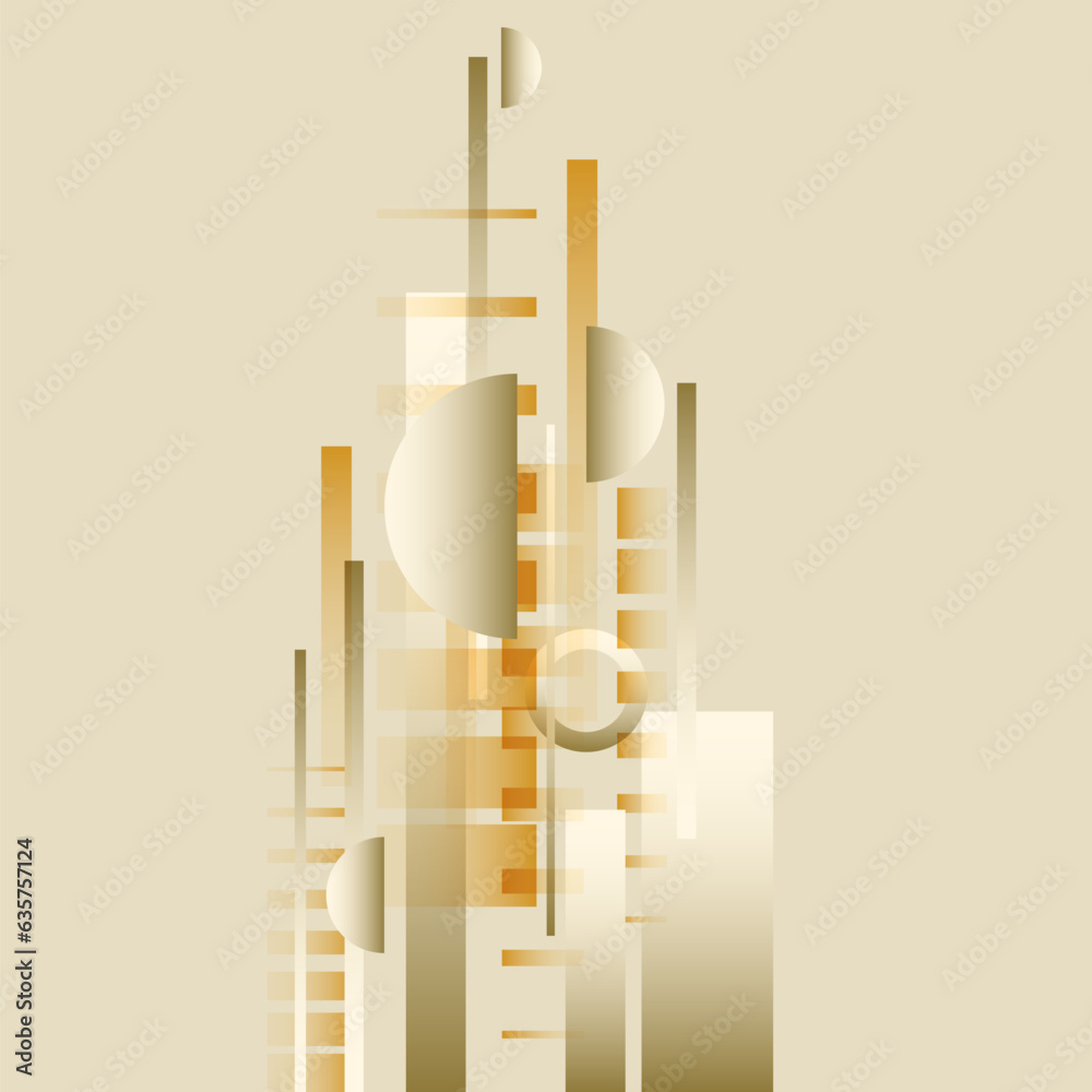 Poster abstract background with simple elements. an image with a composition of geometric elements and shap