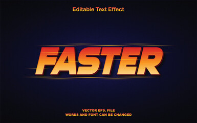 Faster 3d style editable text effect, faster text effect, faster 3d editable text effect template