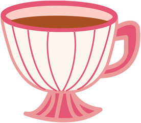 Pink Teacup Icon Art
