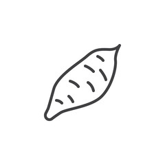 Sweet potato line icon