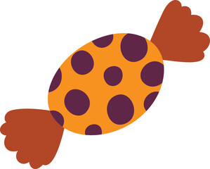 Cute candy halloween illustration