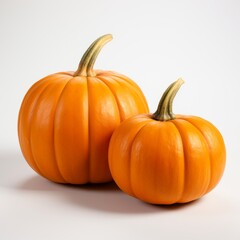 Obraz premium pumpkins on a white background 