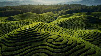 Captivating Green Tea Plantation Views: Embracing the Beauty of Lush Tea Fields
