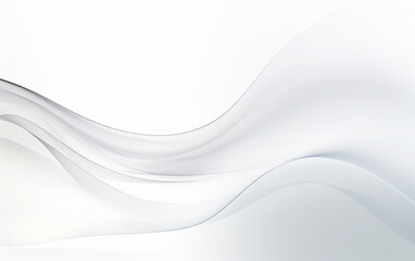 Obraz premium Simple white background with smooth lines in light