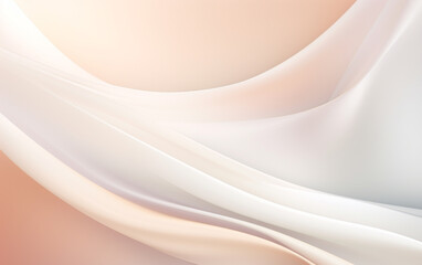 Fototapeta premium Simple white background with smooth lines in light