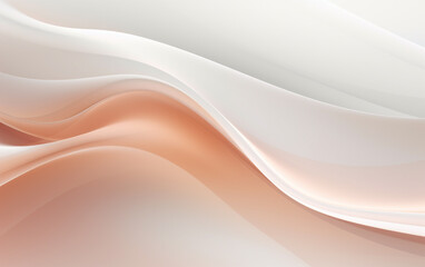Obraz premium Simple white background with smooth lines in light