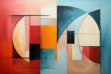 Cubist Inspirations Abstract composition - abstract background composition