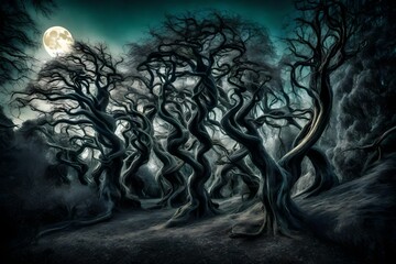 scary halloween background