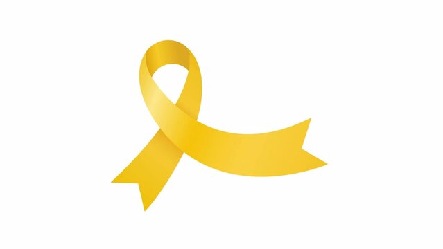 Suicide Prevention Awareness Ribbon. Transparent background with alpha channel
