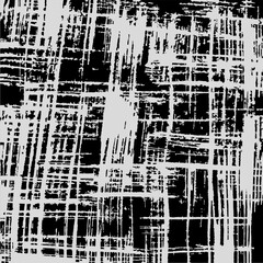 Grunge texture. Monochrome abstract vector background with paint strokes.