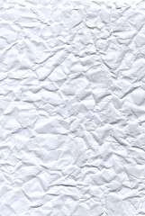 Crumpled white paper element
