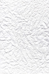 Crumpled white paper texture