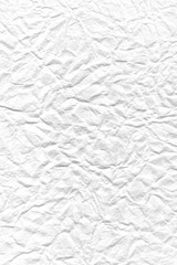 Crumpled white paper texture