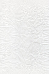Crumpled white paper texture