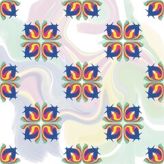 Abstract Ethnic Geometric Pattern Desing for Background or Wallpaper.