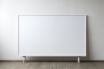 Photo of a blank gallery wall. Generative AI. - obrazy, fototapety, plakaty