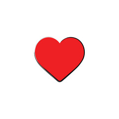 Heart Love Icon design and vector illustration.