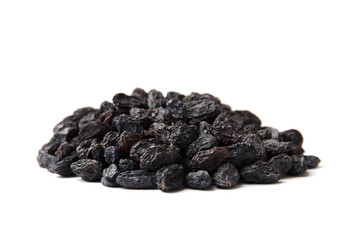 Dark raisin isolated on white background