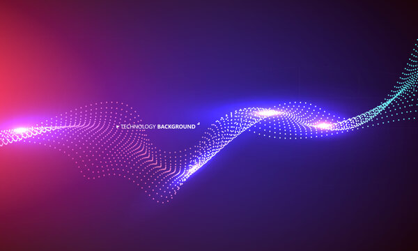 Cool tech abstract background, vector illustration.