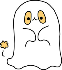 cute ghost. hand draw