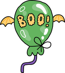 Halloween balloon. hand draw