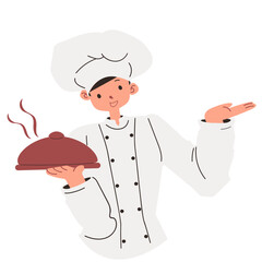 Chef flat illustration