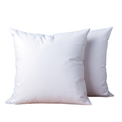 pillow isolated on white background White Pillows, Isolated Background, Cozy Home Decor - AI Photography
