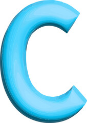 3d Alphabet Letter Vector Image
