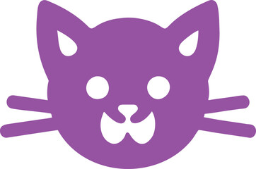 Halloween cat vector clip art icon