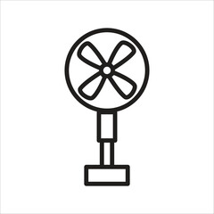 Obraz premium stand fan vector icon line template
