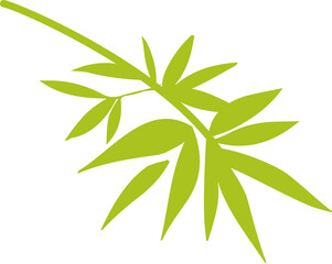 Fototapeta premium Bamboo leaf icon