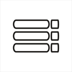 hamburger vector icon line template