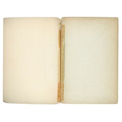 double page blank book isolated over white