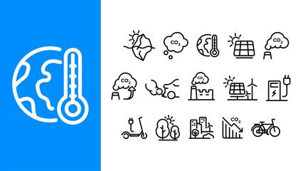 Ecology icon set.